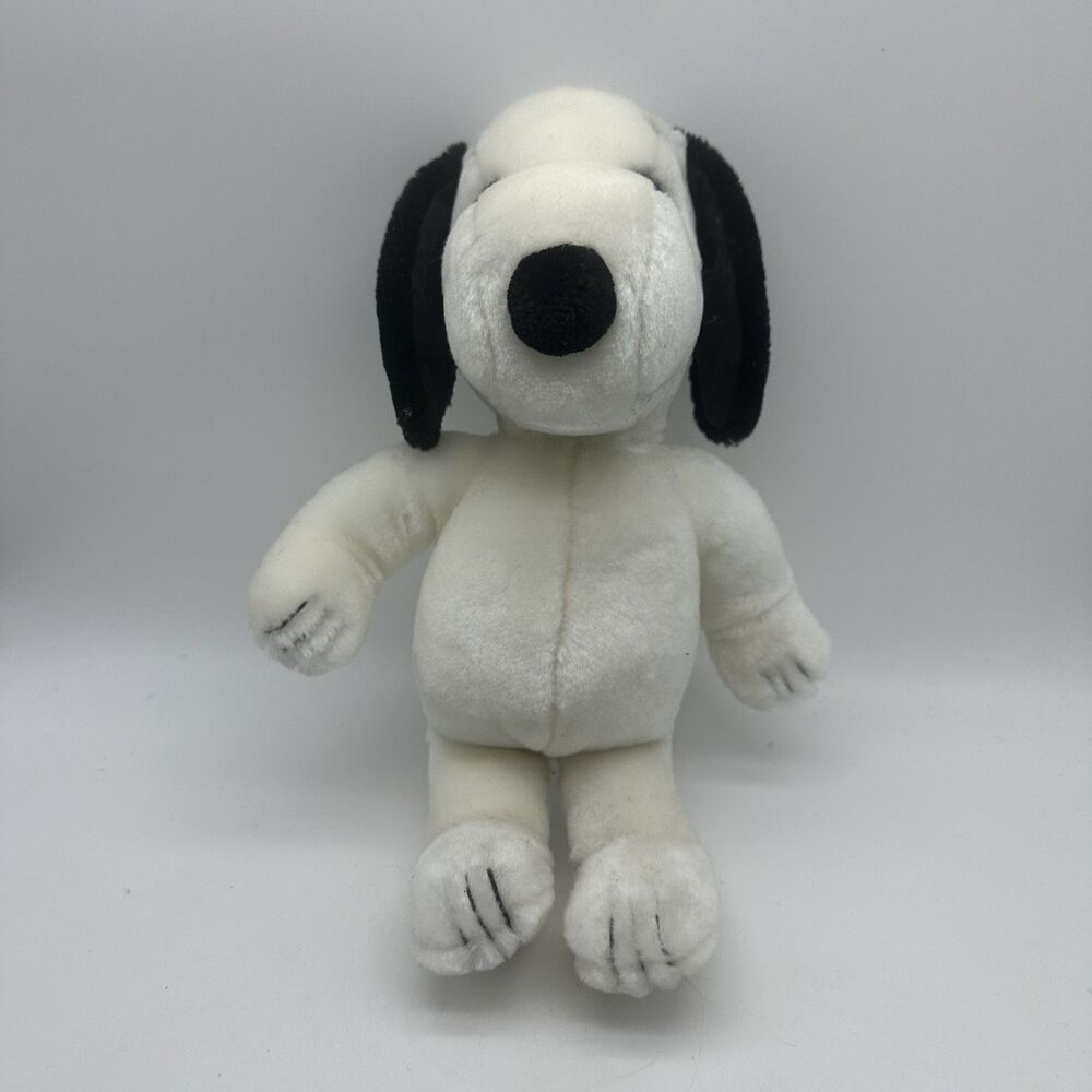 Vintage Snoopy Plush Peanuts 1958-1965 Black White Stuffed Animal Collectible